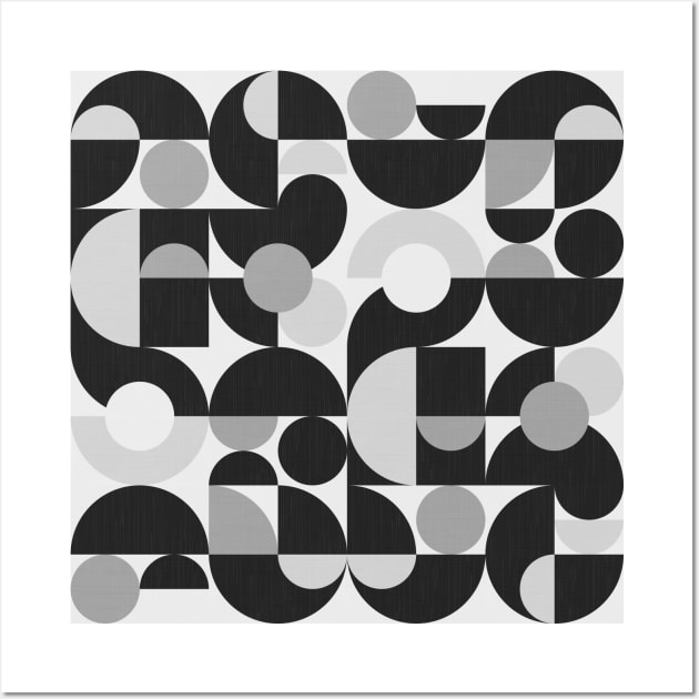 Mid Century Shapes N.09 / Monochrome Minimalism Wall Art by matise